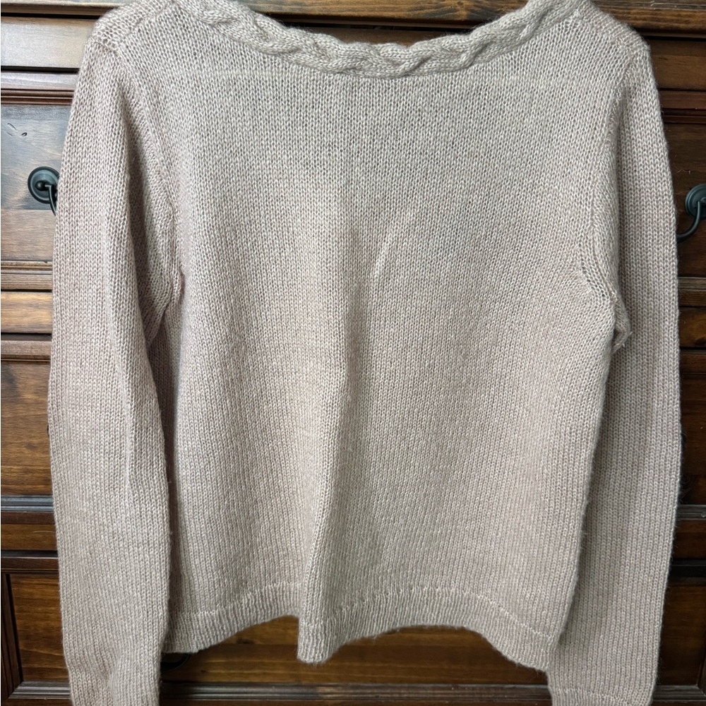 Madewell Vintage Women's Light Pink Crew Neck Sweater
